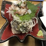 四季の海鮮 魚々味 - サザエのお刺身