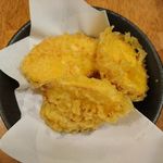 熟成うどん なかや - 安納芋の天ぷら@熟成うどんなかや（2017年12月某日）