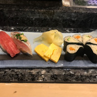 八千代鮨 - 鯛茶漬け御膳のセットの握り