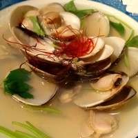 料理屋 錦三山車楼 - 蛤の酒蒸し