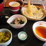 和食さと - かきご飯とかき天うどん膳