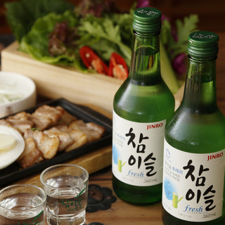 本場韓国のお酒やドリンクを豊富にご用意しております！