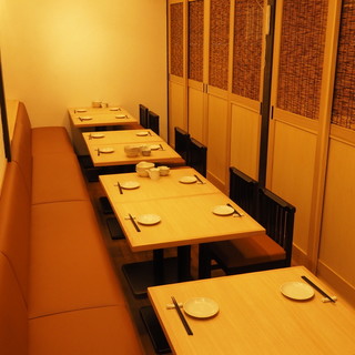 This is a semi-private table seating area that can accommodate from 2 to a maximum of 18 people.