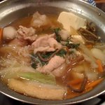 ちゃんこ部屋 - 食べかけだけどソップ炊き(醤油)