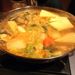 ちゃんこ部屋 - 牡蛎ちゃんこ鍋（味噌）