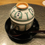 魯忍 - （蒸物）　　帆立と蟹の茶碗蒸し　　銀餡掛け