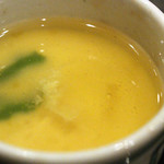 魯忍 - （蒸物）　　帆立と蟹の茶碗蒸し　　銀餡掛け