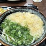 一六うどん - 天カスネギ大盛り