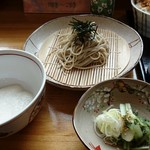 くしろにしんそば - 山菜とろろのつけ蕎麦