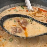 濃厚担担麺 博多 昊 - 汁も飲み干せる