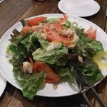 プランポーネ - サラダ。野菜もだけさることながら、ドレッシングがやさしい味