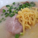 ラーメン みや - 麺のアップです。