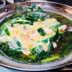 日の基 - ニラ玉とじ（600円）