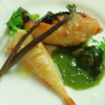Restaurant KURODA - 真鯛のポワレ　筍とエスカルゴ添え