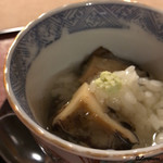 御料理 寺沢 - 鮑の飯蒸し