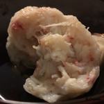 御料理 寺沢 - 毛蟹の含有率が9割5分以上と思しき毛蟹真薯