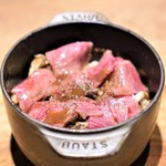 JB日本橋 - 黒毛和牛の炙り、きのこ、山椒のご飯