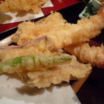 さらしな - 車海老と野菜3種の天婦羅（950円）★