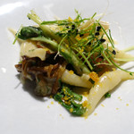 TACUBO - 北寄貝、野生えのき、カラスミのトロフィエ