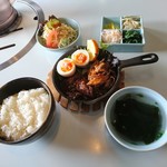 炎むすび - ミックス定食（980円）2018年2月