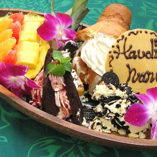 お誕生日にいかがですか デザートプレート1品20円 アロハテーブル ららぽーと海老名 Aloha Table 海老名 ダイニングバー 食べログ
