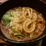 めん房 新月亭 - 「カレーうどん（小ライス付）」