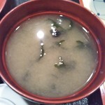 若寿司 - みそ汁(2018年2月28日撮影)