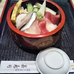 若寿司 - ちらし丼 ８４０円(税込)(2018年2月28日撮影)