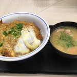 Katsuya - カツ丼（竹）＆とん汁（小）