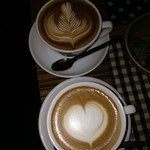 mori cafe - カフェラテ、キャラメルラテ