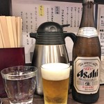 麺屋りゅう - 水 + 瓶ビール