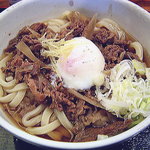 駕籠休み - 2008年10月　牛肉温泉玉子入りぶっかけ