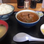 永井食堂 - もつ煮定食(並) 590円