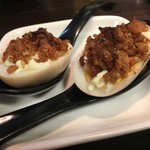 呼び戻しとんこつ 光四郎 - おつまみ玉子