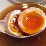 きく屋 - 煮玉子 割ってみました