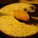 鮓 きずな - ⑬にぎり カワハギ (おまかせ料理 12,500円) 2018年01月