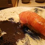 鮓 きずな - ⑬にぎり 鮪まぐろトロ (おまかせ料理 12,500円) 2018年01月