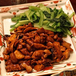 天祥 - 若鶏と椎茸の味噌炒め