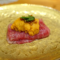東京肉しゃぶ家 - 但馬太田牛にウニと炙ったばちこ