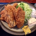 おかやま食堂 - 大振りなカキフライ６ケ