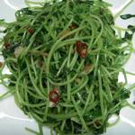 fried soybean seedlings