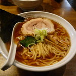 らーめんNageyari - 鯖節そば、太麺大盛り900円