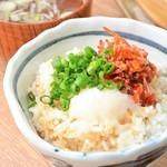nikujirugyouzanodandadan - シメに特製卵かけご飯はいかがですか？