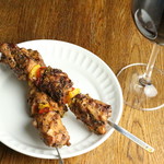 2 Moroccan pork Grilled skewer