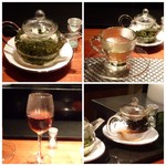 星期菜 白金 - ◆工芸茶 「はく・・」何とかと「プーアール茶」。 プーアル茶が好きだとお話居ていましたら、16年物の貴重な品を出してくださいました。 プーアルとしてはクセがなく軽めの味わいで飲みやすく美味しい。