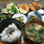 復興食堂 ゆめ広場 - カキフライ定食 1200円