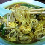 丸玉食堂 - 平打麺です