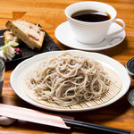 Soba Kafe Biraku - 蕎麦粉入りざるスイーツセット