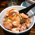 らーめん 鶏喰 - 味玉のせ　ラー油たっぷり