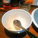 らーめん 鶏喰 - 完食です